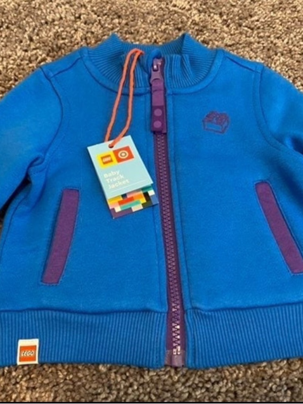 LEGO x Target Baby Track Jacket - Blue & Purple - Size Newborn